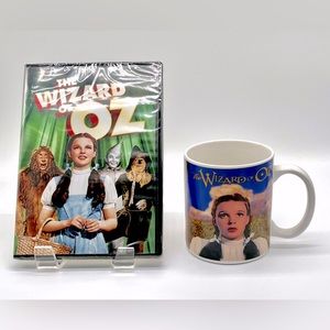 NWT Circa 1997 Vintage Licensed The Wizard of Oz Coffee Mug + Sealed DVD